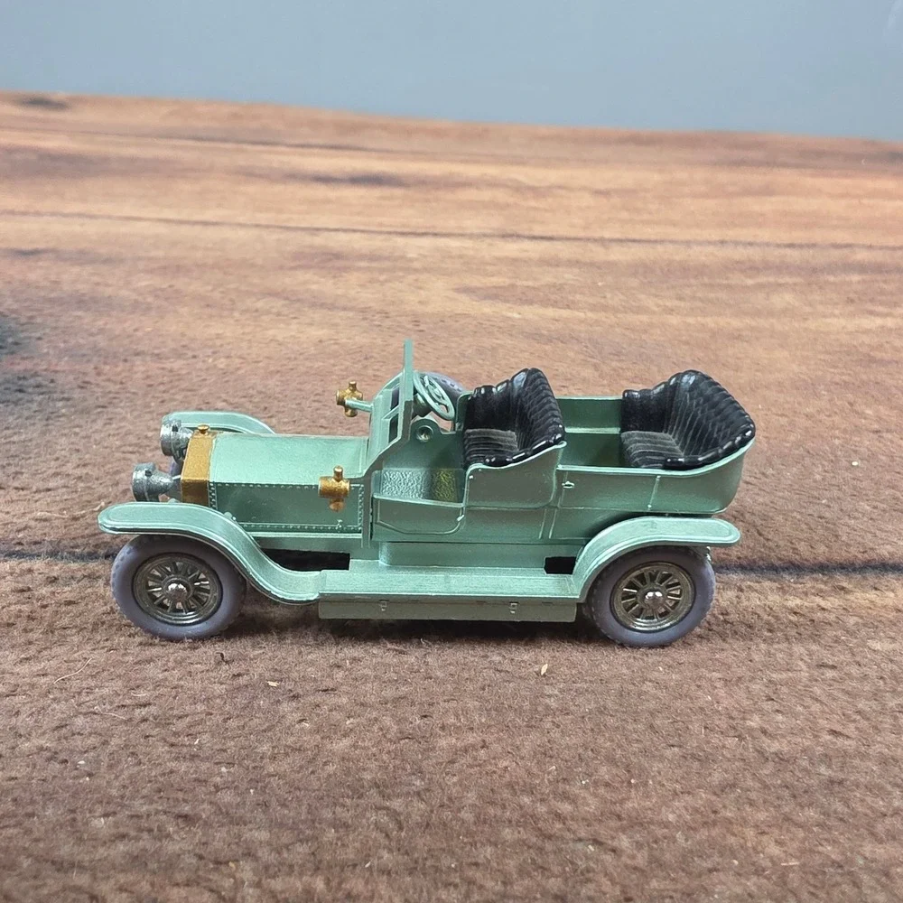 Matchbox Rolls Royce Silver Ghost Toy Car Green Good Y-15 Models of Yesteryear